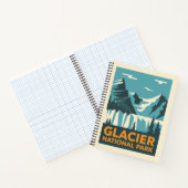 Vintager Glacier-Nationalpark Notizblock (Innenseite)