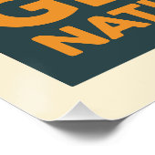 Vintager Glacier-Nationalpark Poster (Ecke)