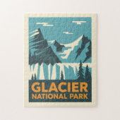 Vintager Glacier-Nationalpark Puzzle (Vertikal)