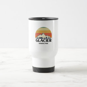 Vintager Glacier-Nationalpark Reisebecher