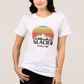 Vintager Glacier-Nationalpark Tri-Blend Shirt (Vorderseite)
