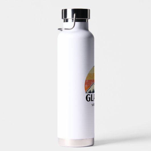 Vintager Glacier-Nationalpark Trinkflasche (Rechts)