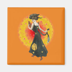 Vintager Glamour Girl Magnet