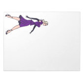 Vintager Glamour Girl, Retro Blond Secretary Notizblock (Vorderseite)