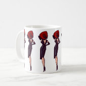 Vintager Glamour Pinacoteca comunale Casa Rusca Kaffeetasse (Vorderseite Links)