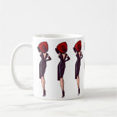 Vintager Glamour Pinacoteca comunale Casa Rusca Kaffeetasse (Links)