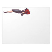 Vintager Glamour Pinacoteca comunale Casa Rusca Notizblock (Vorderseite)