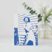 Vintager Glamour Postkarte (Stehend Vorderseite)