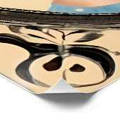 Vintager Glamour Retro Chic Girl Glossy Poster (Ecke)