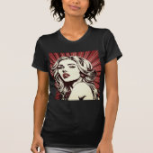 Vintager Glamour: Retro-Filmnoir T-Shirt (Vorderseite)