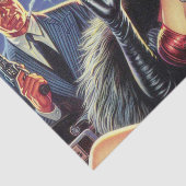 Vintager Glamour Seidenpapier (Ausschnitt)