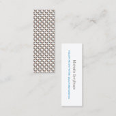 VINTAGER GLAMOUR Slim Business Card Mini Visitenkarte (Vorne/Hinten)