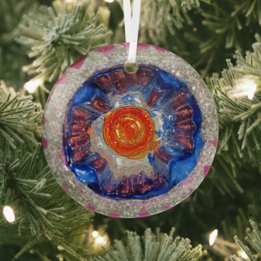 Vintager Glass Weihnachtsball - Kosmos Ornament Aus Glas (InSitu)