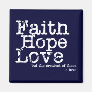 Vintager Glauben-Hoffnungs-Liebe-Magnet Magnet