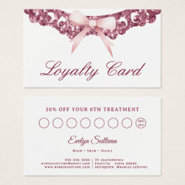 Vintager Glitzer-Rahmen Pink-Buggelekarte