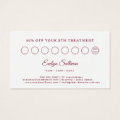 Vintager Glitzer-Rahmen Pink-Buggelekarte (Rückseite)