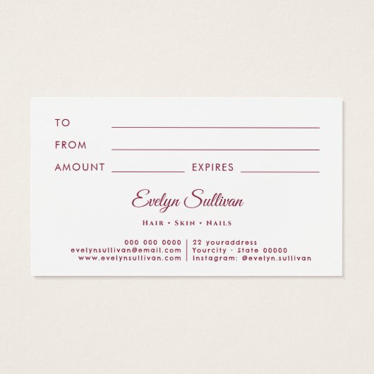 Vintager Glitzer Rahmen rosa Bugkarte (Rückseite)