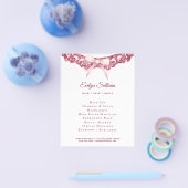 Vintager Glitzer Rahmen Rosa Bugkie Flyer (Einzeln)