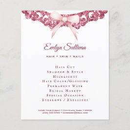 Vintager Glitzer Rahmen Rosa Bugkie Flyer