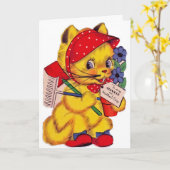 Vintager glücklicher Mutter-Tag zu einer Tante, Karte (Gelbe Blume)