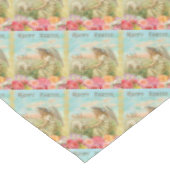 Vintager glücklicher Ostern-Engel mit Tischdecke (Schrägansicht)