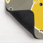 Vintager glücklicher Ostern-Hintergrund Mousepad (Ecke)