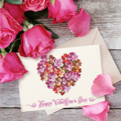 Vintager glücklicher Valentinstag Feiertagskarte