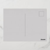 Vintager Gnome Weihnachten Folien Feiertagspostkarte (Rückseite)