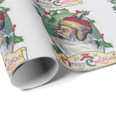Vintager Gnome Weihnachten Geschenkpapier (Rolleneckpunkt)
