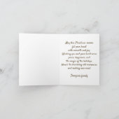 Vintager Gnome Weihnachten Karte (Innenseite)