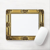 Vintager Goldantiken-Rolle-Foto-Rahmen Mousepad (Mit Mouse)