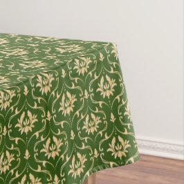 Vintager GoldDamast bei Forest Green Tischdecke