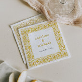 Vintager Golden Ditzy Blumencocktail Serviette