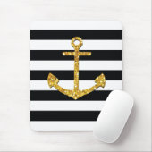 Vintager Goldener Anker Mousepad (Mit Mouse)