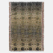 Vintager goldener Damast Decke (Vorderseite Vertikal)