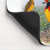 Vintager Goldener Vogel des Paradieses - Mousepad (Ecke)
