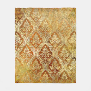 Vintager goldfarbener Hintergrund Fleecedecke