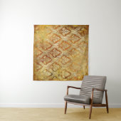 Vintager goldfarbener Hintergrund Wandteppich (Beispiel (Horizontal))