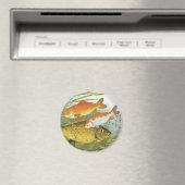 Vintager Goldfish Koi Fisch, Meeresaquatische See Magnet (In Situ (Geschirrspüler))