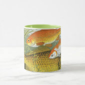 Vintager Goldfish Koi Fisch, Meeresaquatische See  Tasse (Zentrum)