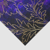 Vintager Goldflorengatter Seidenpapier (Detail)