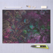 Vintager Goldflorengatter Seidenpapier (Handwerk)