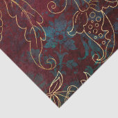 Vintager Goldflorengatter Seidenpapier (Detail)