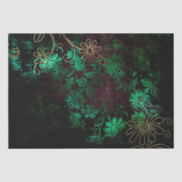 Vintager Goldflorengatter Seidenpapier