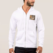 Vintager Goldkompass auf antiker Piratenkarte Hoodie (Vorderseite)