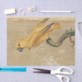 Vintager Goldpapagei Seidenpapier (Handwerk)