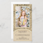 Vintager Goldstar mit Foto Feiertagskarte (Vorne/Hinten)