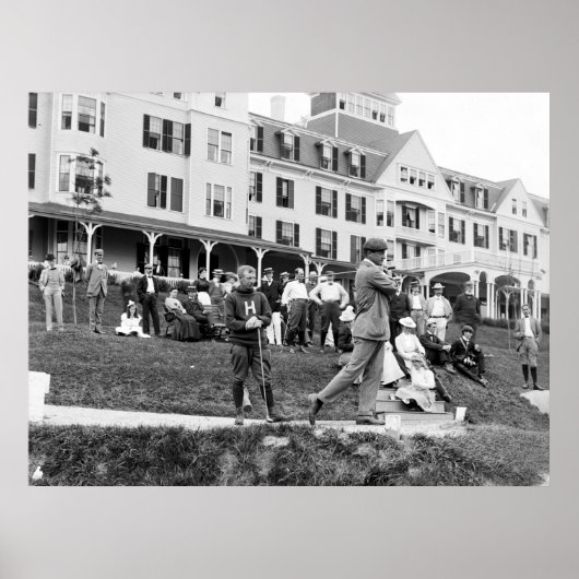 Vintager Golf in den 90er Jahren Poster (Vorne)