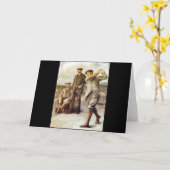 Vintager Golf Karte (Gelbe Blume)