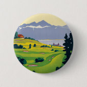 Vintager Golf Lausanne Button (Vorderseite)